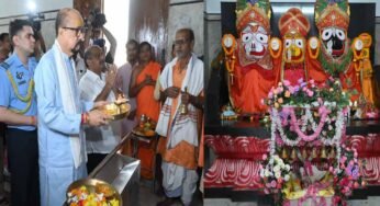 राज्यपाल रमेन डेका ने किए महाप्रभु जगन्नाथ भगवान के दर्शन