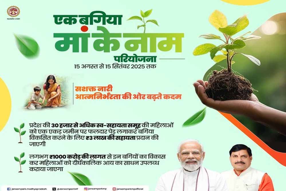 एक बगिया मां के नाम परियोजना, MPSEDC ने किया ऐप का निर्माण