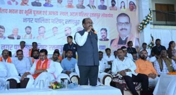रायपुर : विकास के लिए प्रतिबद्ध डबल इंजन की सरकार : केन्द्रीय राज्य मंत्री तोखन साहू
