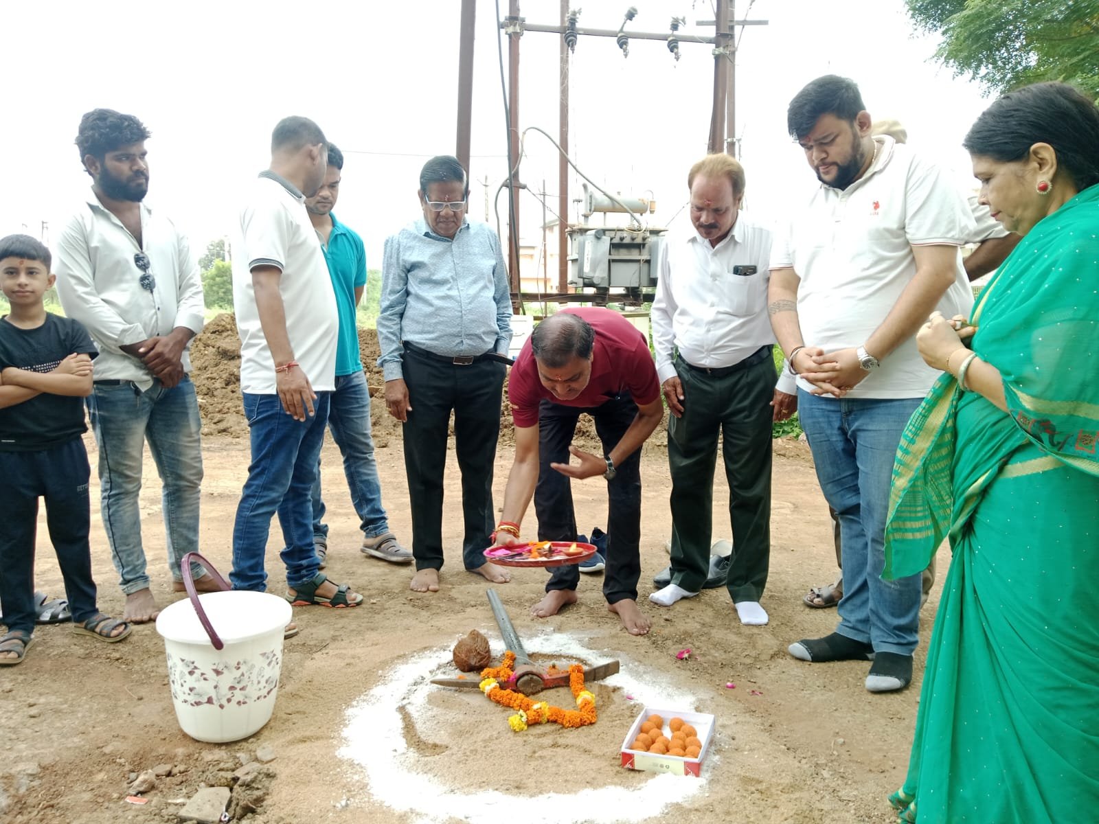राजनांदगांव : नेहरू नगर मे सुविधा विस्तार के लिए महापौर ने किया भूमिपूजन