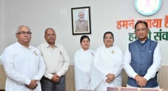 मुख्यमंत्री साय से प्रजापिता ब्रह्माकुमारी ईश्वरीय विश्वविद्यालय के प्रतिनिधि मण्डल की सौजन्य मुलाकात