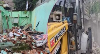 भोपाल में रेप और लव जिहाद के आरोपियों के अवैध मकानों पर चला प्रशासन का बुलडोजर