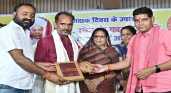 रायपुर : समाज के भविष्य और वर्तमान के पथप्रदर्शक शिक्षक व पत्रकार- मंत्री टंकराम वर्मा