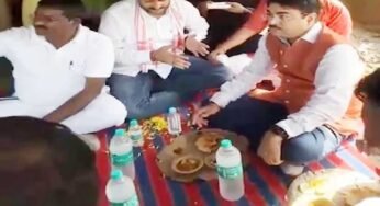 दलितों के बहिष्कार की खबर मिलते ही मंत्री नरेंद्र पटेल पहुंचे उनके घर, साथ बैठकर किया भोजन