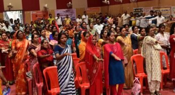 रायपुर : स्वस्थ नारी, सशक्त परिवार अभियान : पेण्ड्रा में महिला स्वास्थ्य सम्मेलन में 203 महिलाओं व बच्चों की हुई जांच