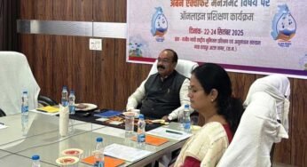 रायपुर : जल संचय और रिचार्जिंग सिस्टम के लिए शहरों में बुनियादी ढांचा विकसित करने की जरूरत – अरुण साव