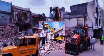 महाकाल मंदिर के पास फिर से बुलडोजर गरजा, बेगम बाग में 11 मुस्लिमों के अवैध निर्माण को तोड़ा