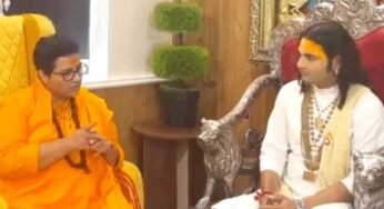 प्रज्ञा सिंह ठाकुर ने कथावाचक अनिरुद्धाचार्य से मुलाकात की, लिव-इन रिलेशनशिप पर जताई आपत्ति