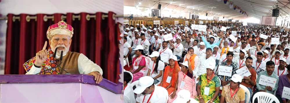 गरीब के चेहरे पर मुस्कान लाना ही मेरी पूजा, मेरा प्रण : प्रधानमंत्री मोदी