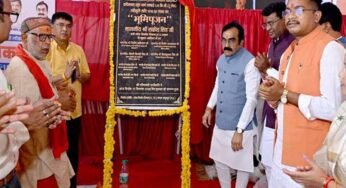 माँ नर्मदा की उद्गम स्थली में कपिलधारा पहुँच मार्ग का भूमिपूजन
