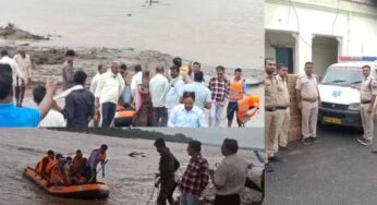 पार्वती नदी उफान: श्योपुर-बारां हाईवे 24 घंटे बंद, SDRF ने 15 ग्रामीणों और गर्भवती महिला को बचाया