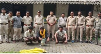 वन विभाग की तत्परता से पकड़े गए तीन आरोपी