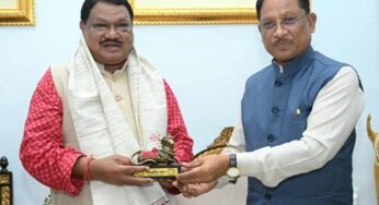 मुख्यमंत्री साय से केंद्रीय जनजातीय कार्य मंत्री जुएल ओराम ने की सौजन्य मुलाकात