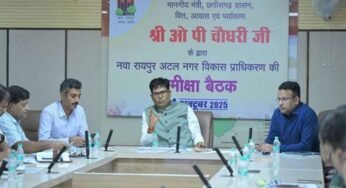 नवा रायपुर में विकास की गहन समीक्षा: मंत्री ओपी चौधरी ने बताया संतुलित और आधुनिक विकास पर जोर