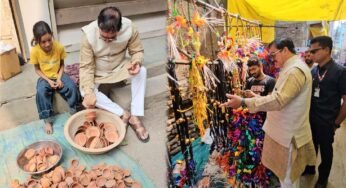 मंत्री टेटवाल ने स्थानीय कुम्हारों द्वारा बनाए गए दियों को खरीद कर वोकल फॉर लोकल का दिया संदेश
