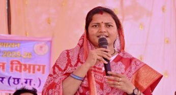 रायपुर : मंत्री श्रीमती लक्ष्मी राजवाड़े ने बैजनाथपुर जलाशय जीर्णोद्धार कार्य का किया भूमिपूजन