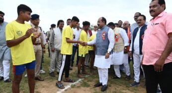 रायपुर : उप मुख्यमंत्री अरुण साव ने विकासखंड स्तरीय बस्तर ओलंपिक का किया शुभारंभ