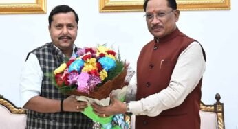 मुख्यमंत्री साय से बिहार के पथ निर्माण मंत्री नितिन नवीन ने की सौजन्य मुलाकात