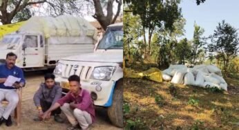 अनाज तस्करी का खेल शुरू: यूपी के बिचौलिए 143 बोरी धान छोड़कर फरार, वाहन जब्त