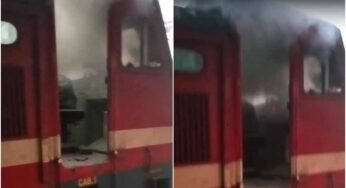 इटारसी स्टेशन पर रीवा–भोपाल सुपरफास्ट ट्रेन के इंजन में लगी आग, मचा हड़कंप