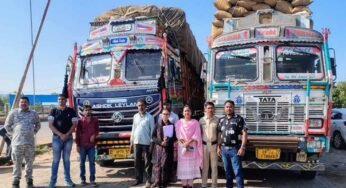 चिल्फी में दो ट्रकों से 647 क्विंटल अवैध धान जब्त, सीमावर्ती इलाकों में सख्त निगरानी
