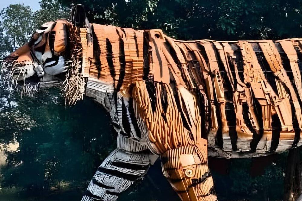 पेंच में बना दुनिया का सबसे बड़ा बाघ स्टैच्यू, मोगली लैंड को पीछे छोड़ा