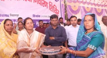 रायपुर : शासन लोगों के द्वार : हर समस्या का समाधान सरकार की प्राथमिकता: मंत्री श्रीमती लक्ष्मी राजवाड़े