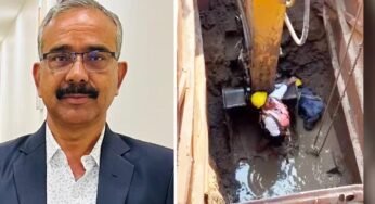 भोपाल :एग्जीक्यूटिव इंजीनियर आरके त्रिवेदी ने 22 फीट गहरे गड्ढे में उतरकर की सीवेज लाइन की सफाई, 400 परिवारों की राहत