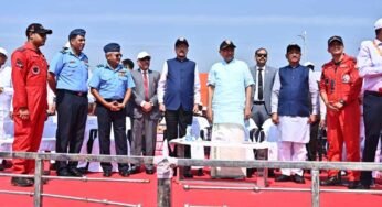 राज्योत्सव पर वायु सेना की टीम का रोमांचक एयर शो, सेंध जलाशय के ऊपर आसमां में गूंजा ‘जय जोहार’ और ‘छत्तीसगढ़िया सबले बढ़िया’