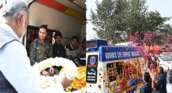 नक्सली मुठभेड़ में शहीद आशीष शर्मा को दी गई अंतिम सलामी, कैबिनेट मंत्री प्रहलाद पटेल ने अर्पित की श्रद्धांजलि