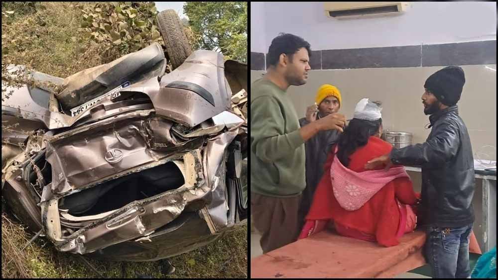 देवास में दर्दनाक सड़क हादसा: अज्ञात वाहन की टक्कर से एक मृत, तीन घायल