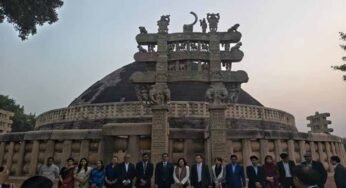 आसियान देशों के प्रतिनिधियों ने यूनेस्को विश्व धरोहर स्थल सांची का किया भ्रमण