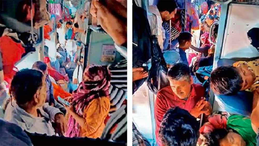 ट्रेनों में भारी भीड़ जारी, स्पेशल ट्रेनों की लेटलतीफी से यात्रियों की बढ़ी मुश्किलें