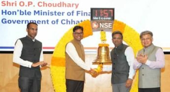 वित्त मंत्री चौधरी ने नेशनल स्टॉक एक्सचेंज का किया दौरा, छत्तीसगढ़ के कार्यक्रमों की समीक्षा की