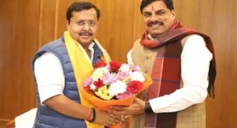 मुख्यमंत्री डॉ. मोहन यादव की भाजपा के नवनियुक्त कार्यकारी अध्यक्ष श्री नितिन नबीन से सौजन्य मुलाकात