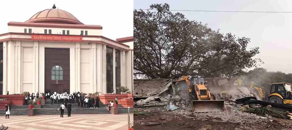 नेशनल हाईवे पर बुलडोजर का सख्त संदेश, अवैध ढाबे हुए ध्वस्त