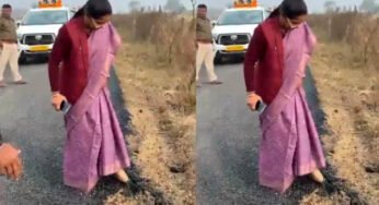 नई सड़क उखड़ी, मंत्री भड़की: PWD इंजीनियर को मंत्री प्रतिमा बागरी ने लगाई फटकार