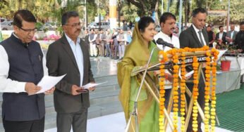 मंत्रालय में सुशासन दिवस मनाया गया, राज्य मंत्री स्वतंत्र प्रभार श्रीमती गौर ने दिलायी शपथ