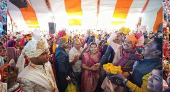 क्षिप्रा में CM मोहन ने 251 नवदंपतियों को आशीर्वाद दिया, बोले- सामूहिक विवाह से कम होता है पारिवारिक बोझ
