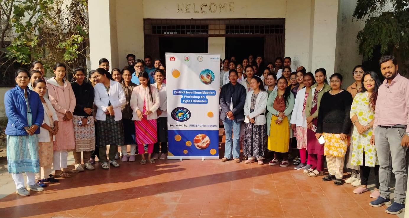 राजनांदगांव : बाल मधुमेह की रोकथाम के लिए सामुदायिक स्वास्थ्य अधिकारियों की कार्यशाला संपन्न