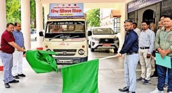 कांकेर कलेक्टर ने मोबाइल मेडिकल यूनिट को हरी झंडी दिखाकर किया रवाना, बेहतर होंगी स्वास्थ्य सुविधाएं