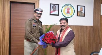 रायपुर के नए पुलिस कमिश्नर संजीव शुक्ला ने उपमुख्यमंत्री से की सौजन्य भेंट