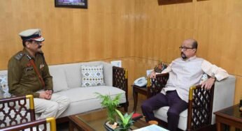 नवनियुक्त पुलिस कमिश्नर शुक्ला ने राज्यपाल डेका से की शिष्टाचार भेंट
