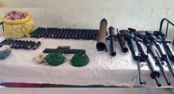 सुरक्षा बलों की बड़ी कामयाबी, नक्सलियों के हथियारों का जखीरा और IED बरामद