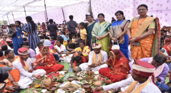 CG : बस्तर के सिटी ग्राउंड में गूंजी शहनाई : 280 जोड़े परिणय सूत्र में बंधे …
