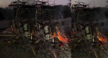 MP में कांवड़ यात्रा के दौरान बवाल, ई-रिक्शा में आगजनी, चालक की बेरहमी से पिटाई