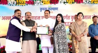 श्रीअन्न से आत्मनिर्भर किसान की ओर अग्रसर है मध्यप्रदेश : कृषि मंत्री कंषाना