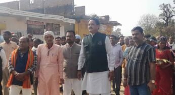 ग्राम हर्रवाह में बांधवगढ़ विधायक ने विकास निर्माण कार्य का भूमि पूजन किये