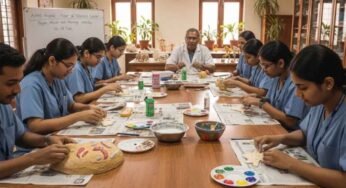 AIIMS Bhopal में नई पहल: आर्ट थैरेपी से तनाव होगा दूर, रद्दी अखबारों से बनेगी रचनात्मकता