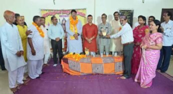 कान्यकुब्ज ब्राम्हण समाज भाटापारा ने किया अंजय का भावभीना स्वागत
